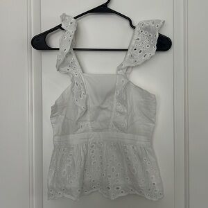 Like New Banana republic blouse with eyelet detailing